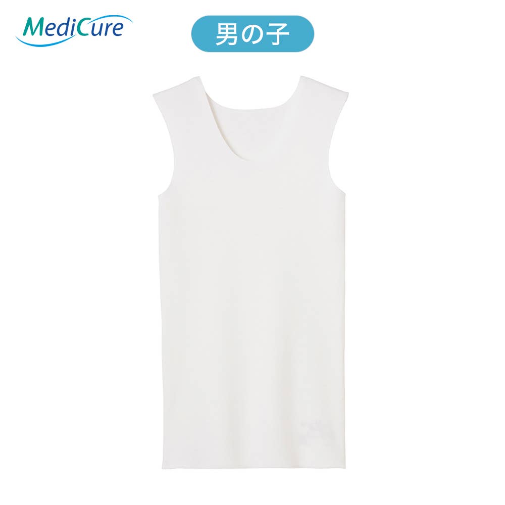 【完全無縫製/低刺激】ランニング(100~160cm)